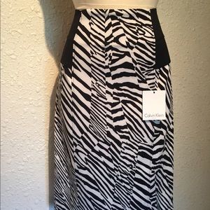 Calvin Klein black and white skirt